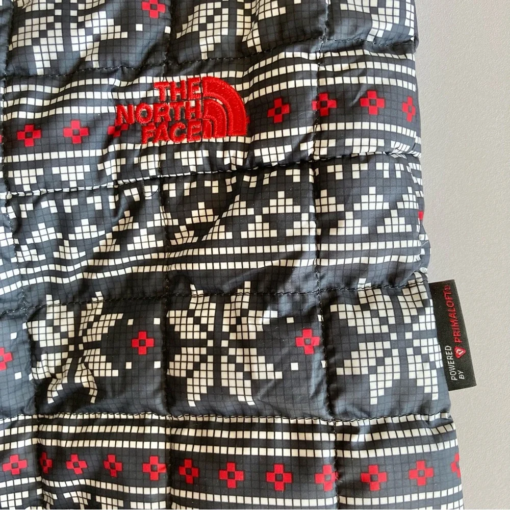 The North Face Thermoball bunting snowsuit baby 6-12 months fair isle Sherpa zip_5